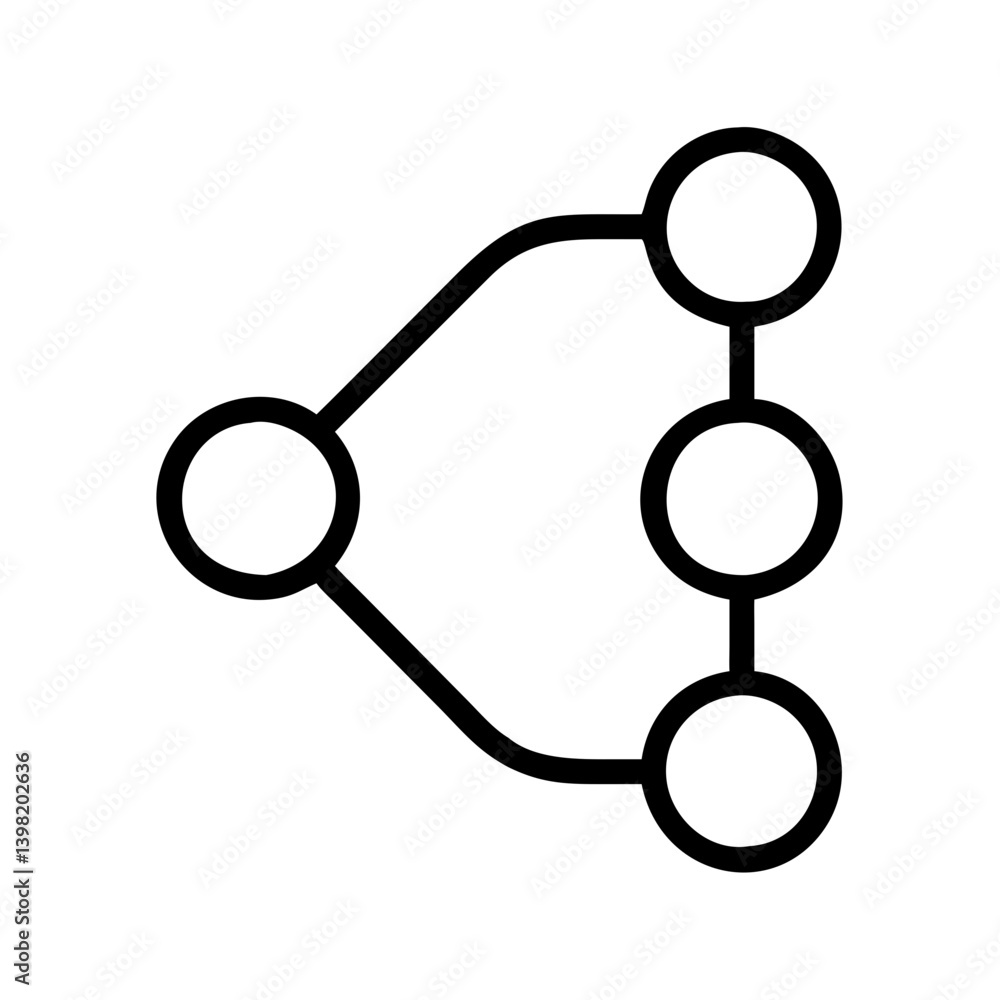 Poster network diagram showing connections between nodes for data flow visualization
