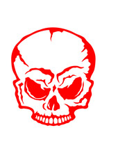 Tete de mort halloween crane humain