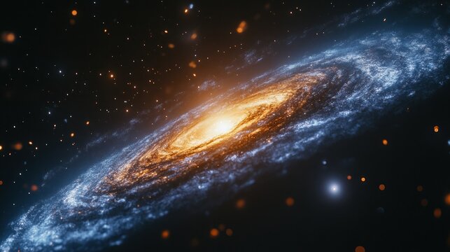 Spiral galaxy in deep space (13)