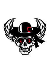 tete de mort hermine chapeau breton