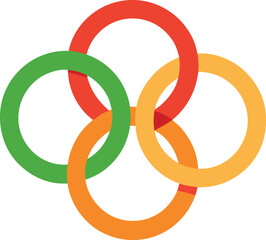 abstract colorful circle