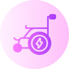 Wheelchai gradient icon