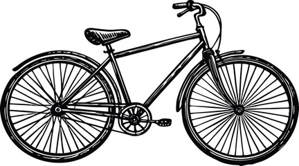 Vintage Bicycle Illustration Classic Bike Design