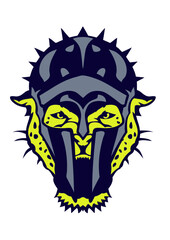 leopards casque gladiateur animal sauvage