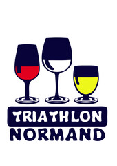 triathlon normand aclool verre apero humour