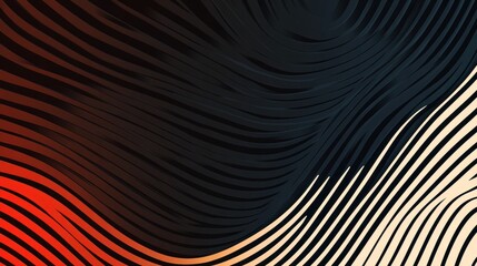 Obraz premium Abstract curved lines gradient background, modern wave design concept