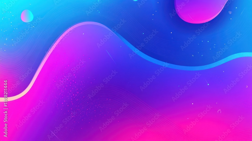 Poster abstract futuristic background with gradient colors and dynamic shapes