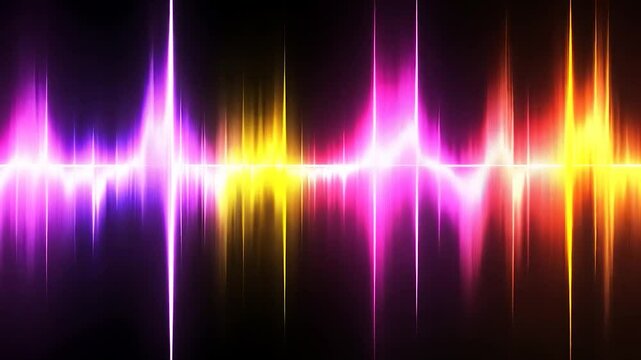 Colorful Audio Waveform