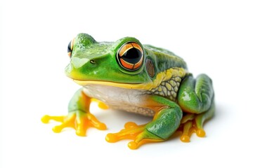 Obraz premium Vibrant Green Frog Close-Up
