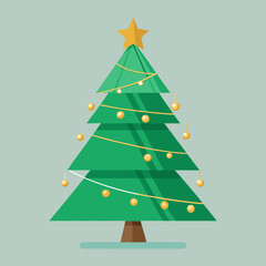 abstract christmas tree