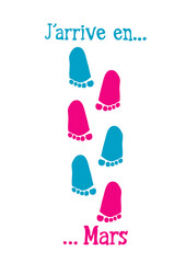 mars pied bebe arrive mois trace enceinte naissance