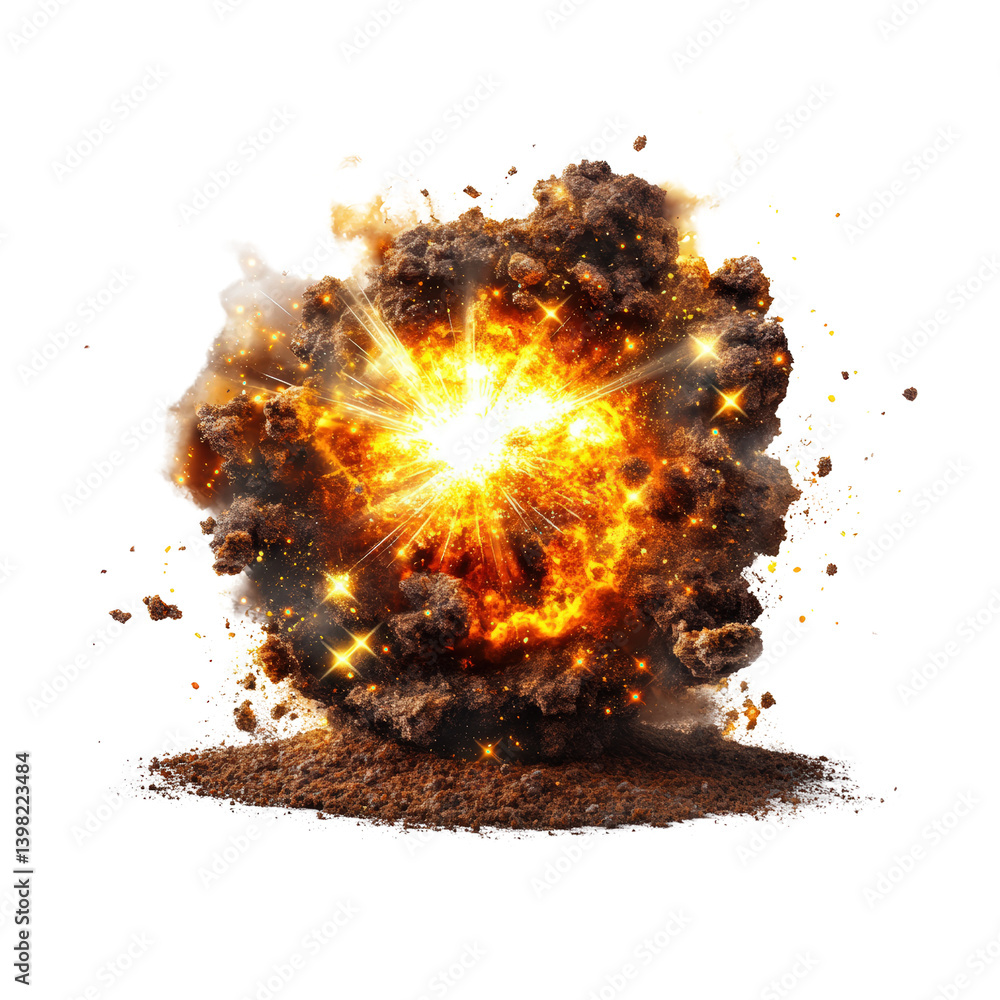 Aufkleber massive exploding firework display creating a stunning visual spectacle with bright colors and patte