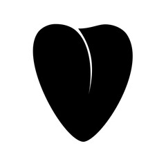 Chicken meat silhouette. Vector image