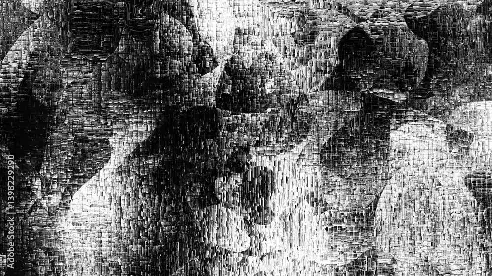 Poster a 15 second loop of white grunge over black. stop motion video grunge effect texture