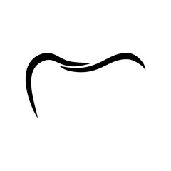 Simple Black Line Drawing of a Tooth Icon