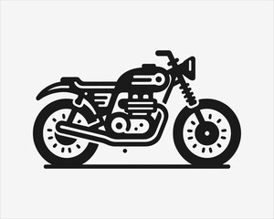 Fototapeta premium motorcycle vector icon