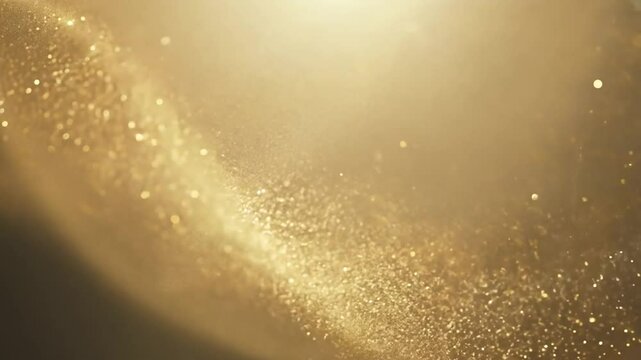 Abstract gold background texture with light particles