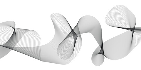 Abstract wavy grey lines stream element for design on white background. You can use for Web, Wallpaper, Template, Desktop background, Business banner, poster design.

