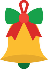 christmas bell isolated on white
