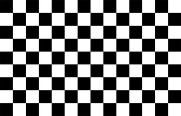 Square checked background vector illustration, black and white