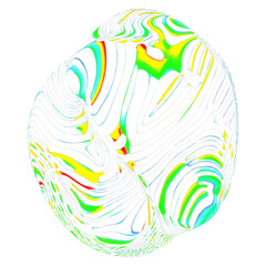Fototapeta premium PNG Abstract shape op art illusion sphere modern accessories.