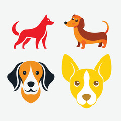 Portrait photo of an adorable mongrel dog isolated on white