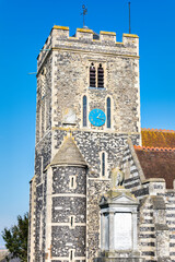 St Helens Church in Cliffe, Rochester, Kent, England on a cold winters morning.