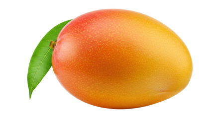 Isolated Mango Fruit with Leaf