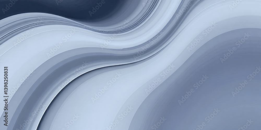 Aufkleber abstract background with swirling light blue and gray waves creating a smooth and flowing pattern