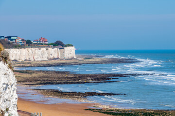 Dumpton Bay between Broadstairs and Ramsgate in Kent, England