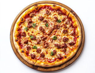 pizza isolated on white background