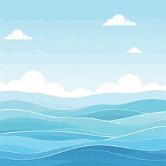 Obraz premium background simple water vector illustration 