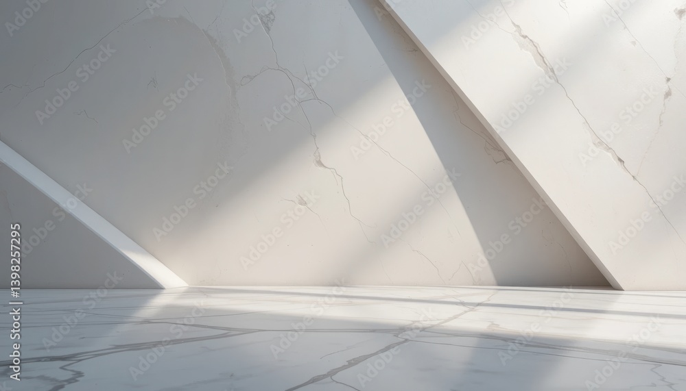 Poster dynamic architectural design showcase modern indoor space visual content minimalist environment aest