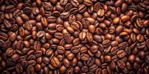 Fototapeta premium Rich Roasted Coffee Beans A Detailed Close-Up Texture
