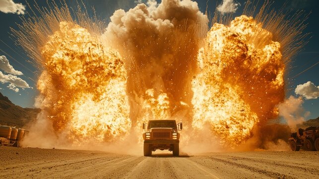 Epic Explosion: Mad Max Fury Road Style
