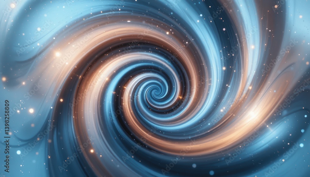 Aufkleber dynamic cosmic swirl outer space abstract art digital environment close-up view whirling energy conc
