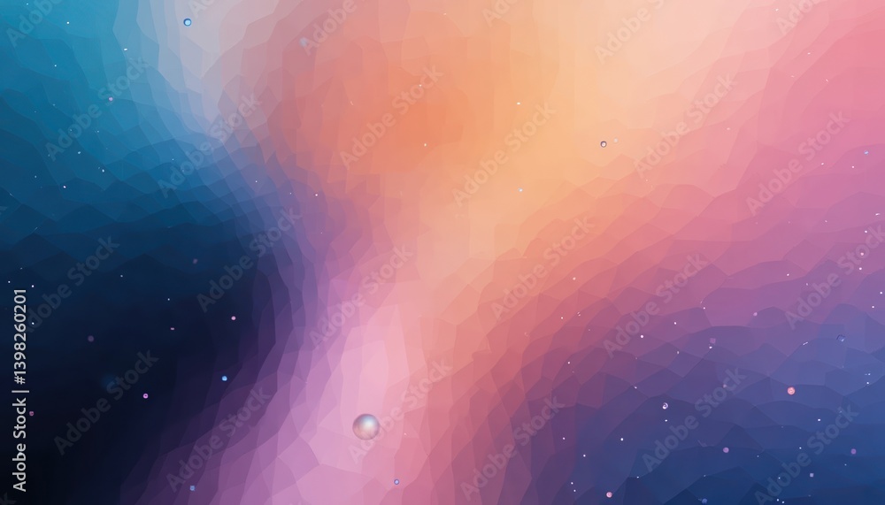 Poster dynamic abstract visuals digital space graphic design colorful background aesthetic perspective crea