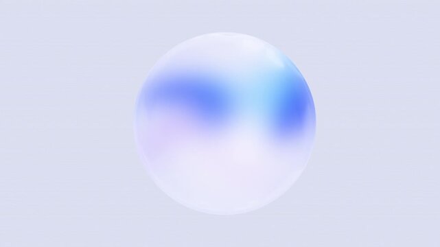 AI Orb Animation, AI Sphere Colorful Indigo, Purple, Cyan, and Pink colors &ndash; 7 Seconds Seamless Loop.