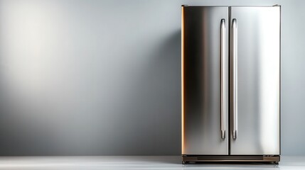 An industrial-style fridge with decorative side lighting showcases robust design and functions efficiently, perfect for contemporary kitchens aiming for a bold look.