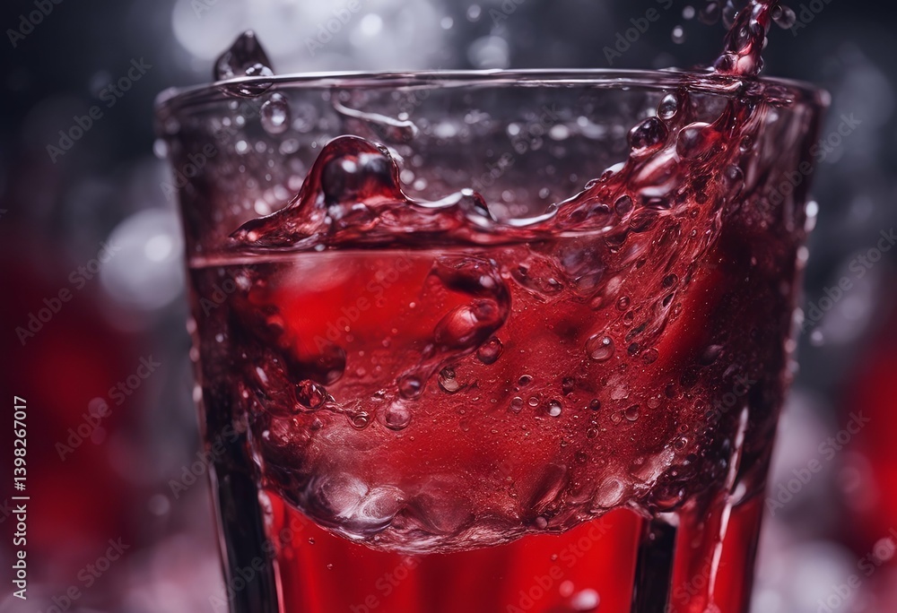 Poster drink water surface texture close glass red space focus macro drop text droplets background selectiv