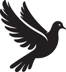 dove on white background