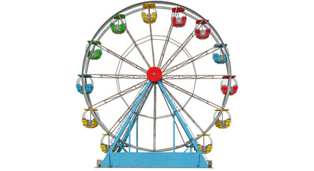 Isolated Colorful Ferris Wheel