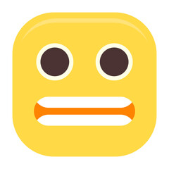 Grimacing Face Flat Icon