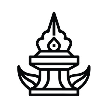 chada crown design thailand cultural vector