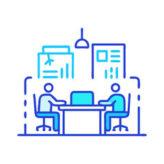 coworking icon, coworking vector illustration-simple illustration of coworking, perfect for coworking logos and icons