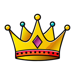 crown icon, crown vector illustration-simple illustration of crown, perfect for crown logos and icons