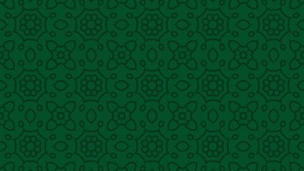 Elegant mandala pattern with floral elements in calming green shades, perfect for nature-themed designs