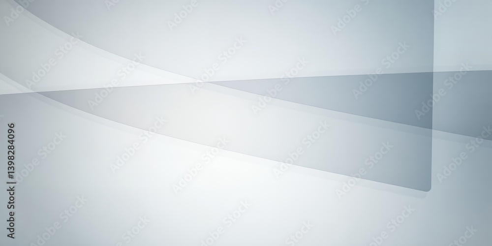 Poster abstract white and gray background with intersecting planes creating a modern minimalist design