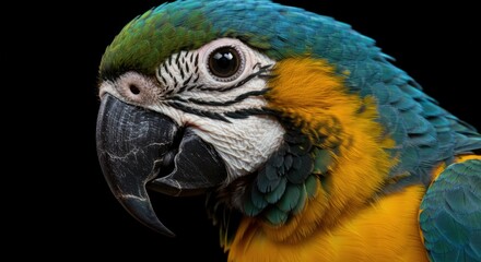 Obraz premium Vibrant Macaw Parrot Close-Up