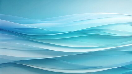 Obraz premium Abstract Blue Wave Layers Subtle Curves and Gentle Undulations in a Serene Aquatic Theme